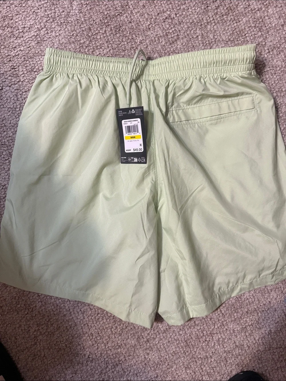 Under Armour Men's Pale Green Swim Trunks